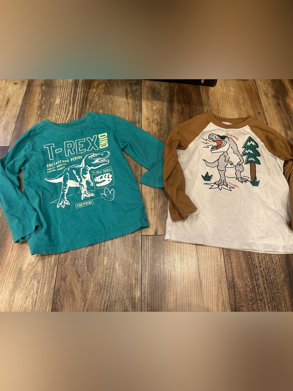 Boys 4t Long-Sleeve T‑Rex Graphic Shirt bundle Garanimals Oshkosh